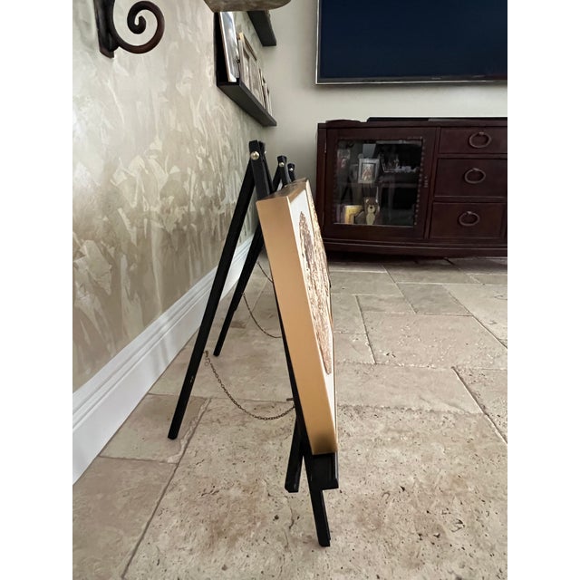 Coastal Seashell Trio Collection - Gold Metallic & Beige, Designed by Cheryl P. Kohloff For Sale - Image 3 of 6