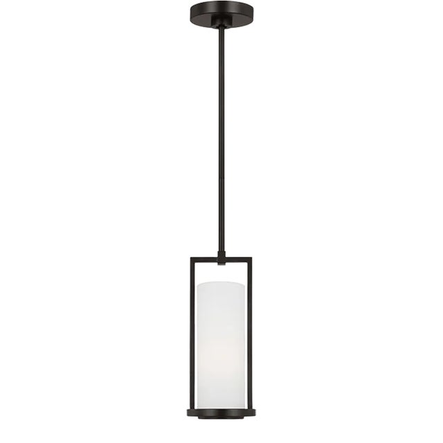 Thom Filicia by Visual Comfort Studio Sherwood 1-Light Mini Pendant in Aged Iron For Sale
