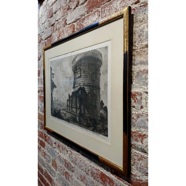 Printmaking Materials Giovanni Battista Piranesi -Veduta Del Sepolcro Della Famiglia Plauzia -18th Century Etching For Sale - Image 7 of 9