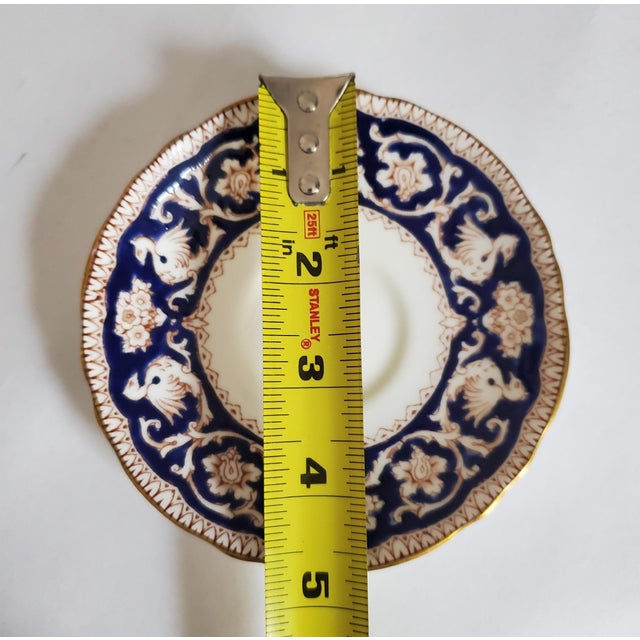 1970s Mid-Century Crown Staffordshire Ellesmere Tea Cup and Saucer- Set of 2 For Sale - Image 10 of 12