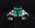 Late 20th Century Gia Colombian No Oil Emerald & 0.18ct Diamond Platinum Ring Size 6 For Sale - Image 12 of 18