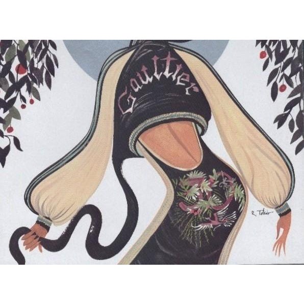 Contemporary 2001 Vintage Fashion Print for JeanPaul Gaultier by R Toledo For Sale - Image 3 of 3