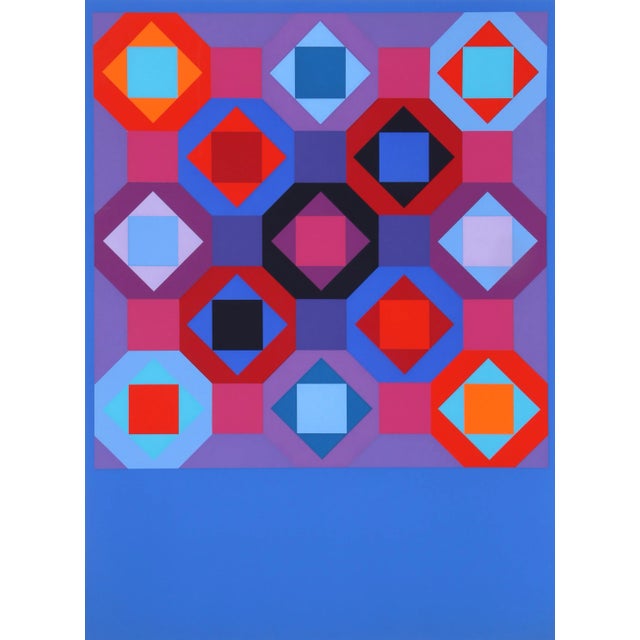 Untitled Victor Vasarely 1975 Screenprint Poster Edition: 38 x 28 in. (96.52 x 71.12 cm) An original silkscreen poster...