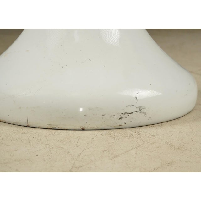 Reclaimed Art Deco Enameled Cast Iron Pedestal Sink For Sale - Image 6 of 11