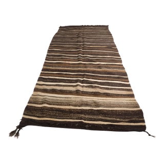 Vintage Anatolian Stripe Kilim Rug For Sale