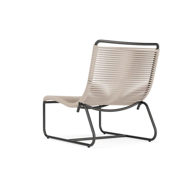 Not Yet Made - Made To Order Brown Jordan Walter Lamb Aluminum Lounge Chair, Textured Pewter frame with Pebble fabric For Sale - Image 5 of 12