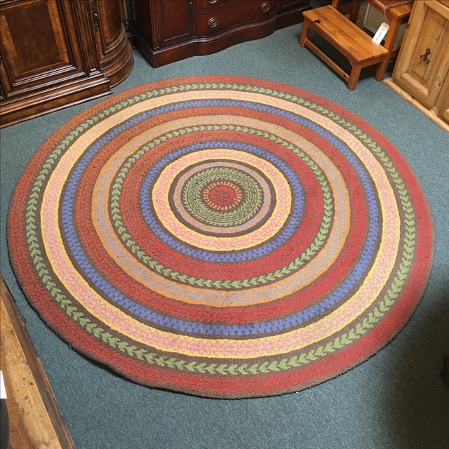 Hill Fair Isle Round Hooked Rug 7' x 7' Chairish
