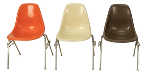 Mid Century Modern Original Eames for Herman Miller Fiberglass Shell Chairs 1959