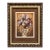 Late 20th Century Framed Floral Still Life Reproduction Print in Ornate Bronze and Gold Frame For Sale