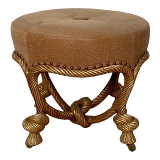 Twisted Rope Stool, France Circa 1860 For Sale