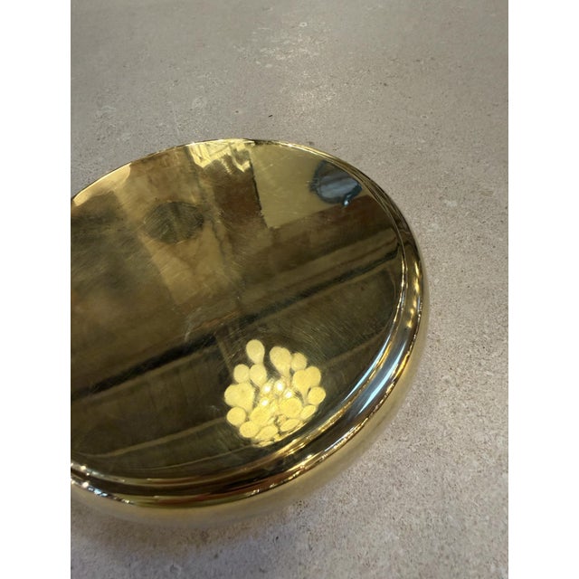 Metal Brass Lidded Box, Mid-Century Modern For Sale - Image 7 of 7