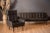 Vintage Scandinavian Rosewood and Black Leather Three Seat Sofa For Sale - Image 12 of 13