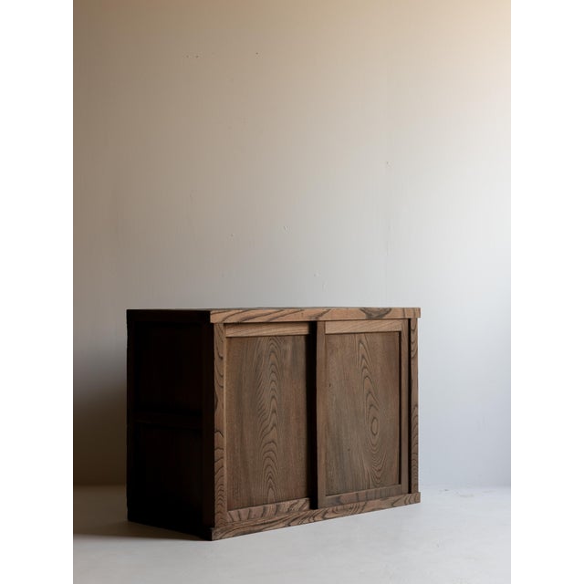 Japanese Antique Tansu 1860s-1920s / Cabinet Sideboard Wabi Sabi For Sale - Image 9 of 17