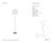 Suzanne Kasler by Visual Comfort Signature Wyatt 52" Floor Lamp in Polished Nickel with Linen Shade Designer: Suzanne...