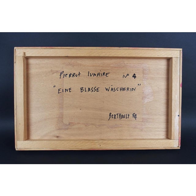 1980s Francis Berthault, Pierrot Lunaire No. 4, 1984, Mixed Media For Sale - Image 5 of 6