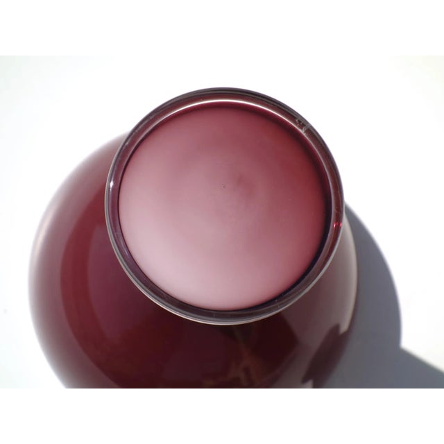 Italian Purple Murano Glass Bottle from Gianfranco Frattini Progetti, 1970s For Sale - Image 3 of 6