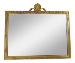 Early 20th Century Louis XV Rococo-Style Gold Leaf Mirror
