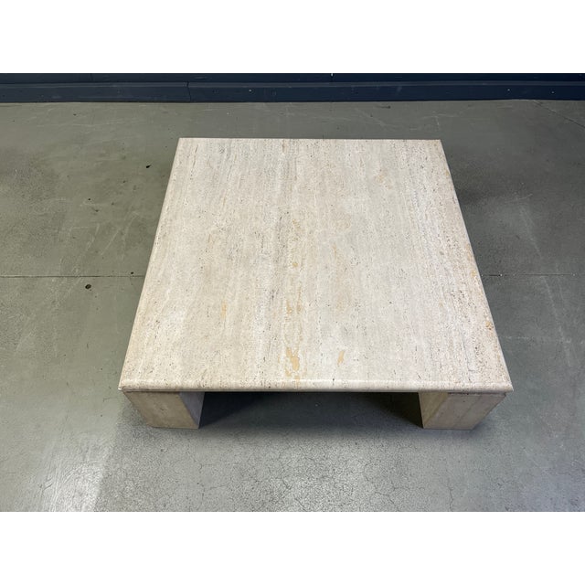 Vintage Travertine Coffee Table, Italy, 1970s For Sale - Image 6 of 10