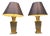 Vintage Pewter Table Lamps, 1970s, Set of 2 For Sale