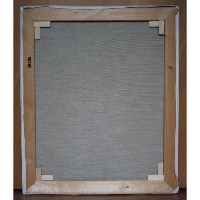 1990s R. Blumad, Still Life with Flowers and Fruit, Late 20th Century, Oil on Canvas For Sale - Image 5 of 6