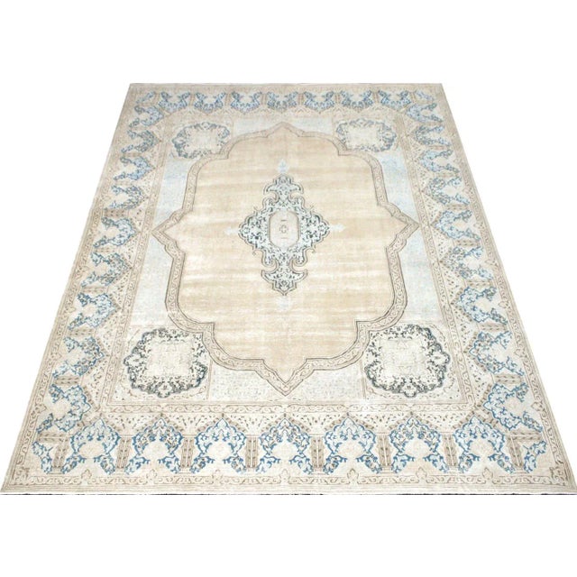 1940s Persian Kerman Rug For Sale In Los Angeles - Image 6 of 7