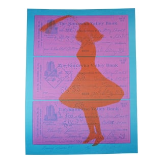 1980s Joanne Seltzer "Dance Lesson #5" Modern Figurative Signed and Numbered Lithograph For Sale