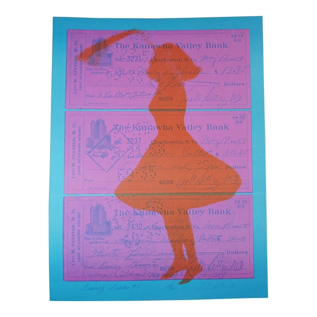 1980s Joanne Seltzer "Dance Lesson #5" Modern Figurative Signed and Numbered Lithograph For Sale
