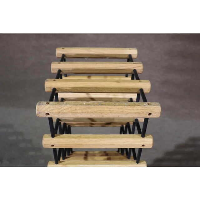 Mid 20th Century Standing Wood Wine Rack For Sale In Philadelphia - Image 6 of 6