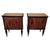 Mid-Century Art Deco Italian Bedside Tables in Walnut with Glass Top, 1950s, Set of 2 For Sale - Image 10 of 10