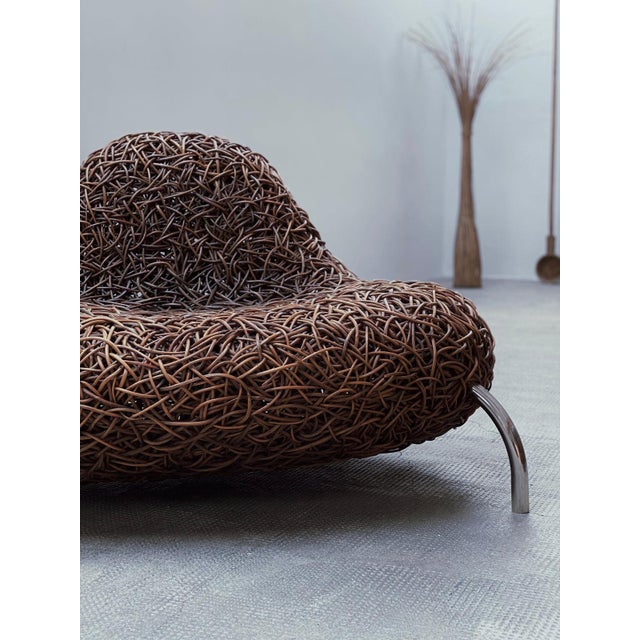 Rattan Wicker Nest Chair from Udom Udomsrianan & Planet 2001, Thailand, 2000s For Sale - Image 12 of 14