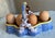 French French Majolica Ceramic Egg Holder Basket, 19th Century For Sale - Image 3 of 9