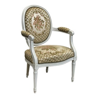 Louis XVI Cabriolet Armchair, 1970s For Sale