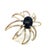 1990s 1990s Tiffany & Co Estate Large Onyx Flower Brooch Sterling Silver For Sale - Image 5 of 8