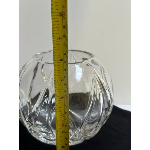 1960s Nachtmann Germany Bleikristall 24% Lead Crystal 6"h Bowl Vase For Sale - Image 9 of 18