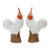 Large Pair of 1930's Chinese Porcelain Rooster Figures / Polychrome Decoration For Sale