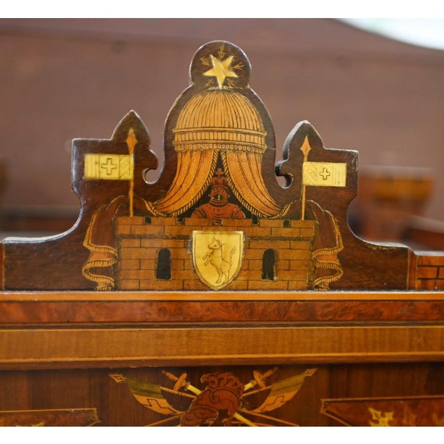 Antique Italian Cylinder Desk, 1880 For Sale - Image 9 of 18