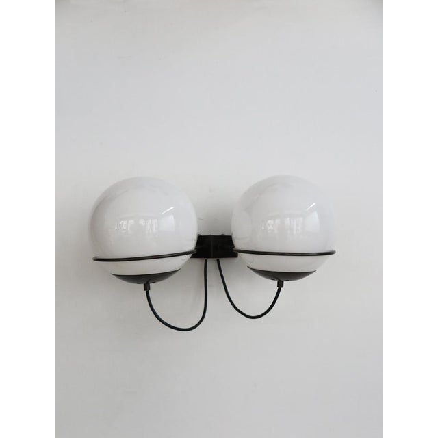 Italian Metal and Glass Wall Lamp from Candle, 1960s For Sale - Image 4 of 15