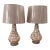 Coastal Vintage Oyster Shell Encrusted Table Lamps-a Pair For Sale - Image 3 of 12