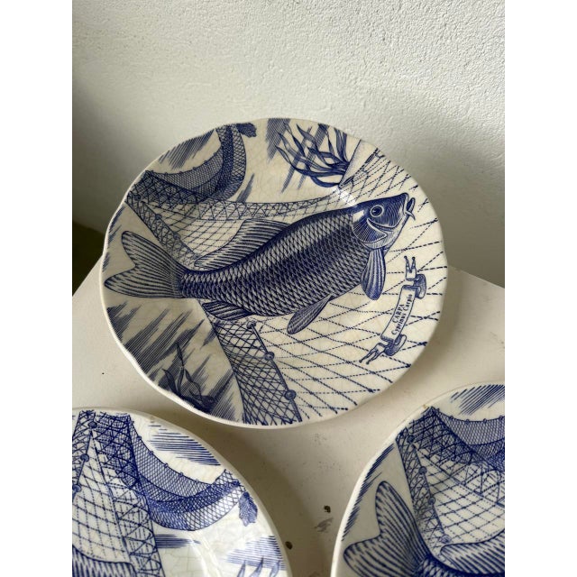 Fish Plates, 1980s, Set of 3 For Sale - Image 13 of 18