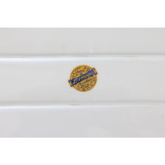 Ceramic Vintage French Limoges Style Porcelain Tray For Sale - Image 7 of 8