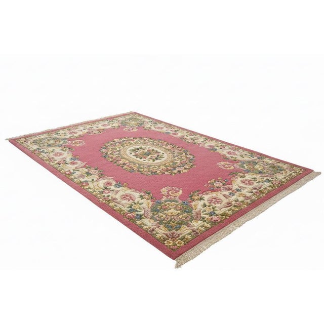 Hand Knotted Cambodian Rug For Sale - Image 5 of 5