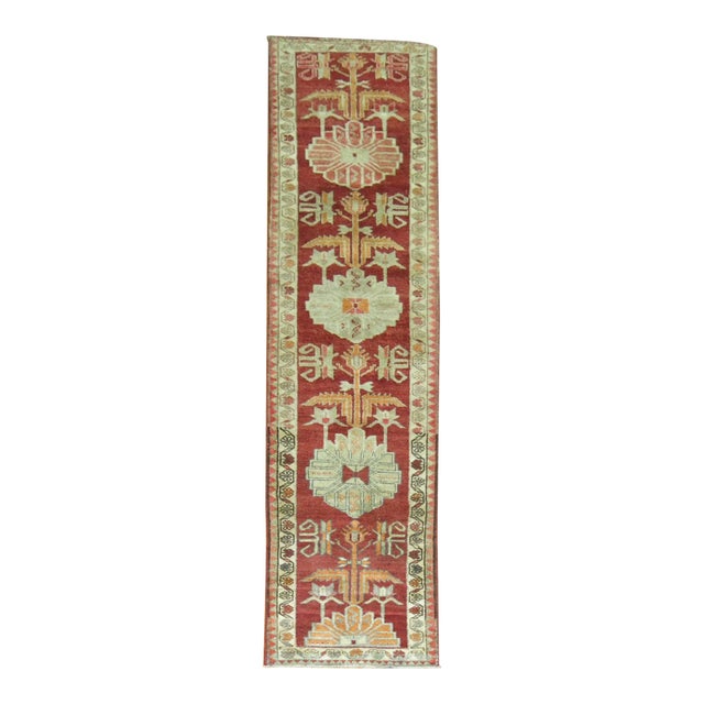 Vintage Red Turkish Anatolian Runner - 2'9" x 13'7" For Sale