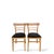 Rustic Mid-Century Beech Dining Chairs with Black Vinyl Seats, 1950s, Set of 2 For Sale - Image 3 of 9