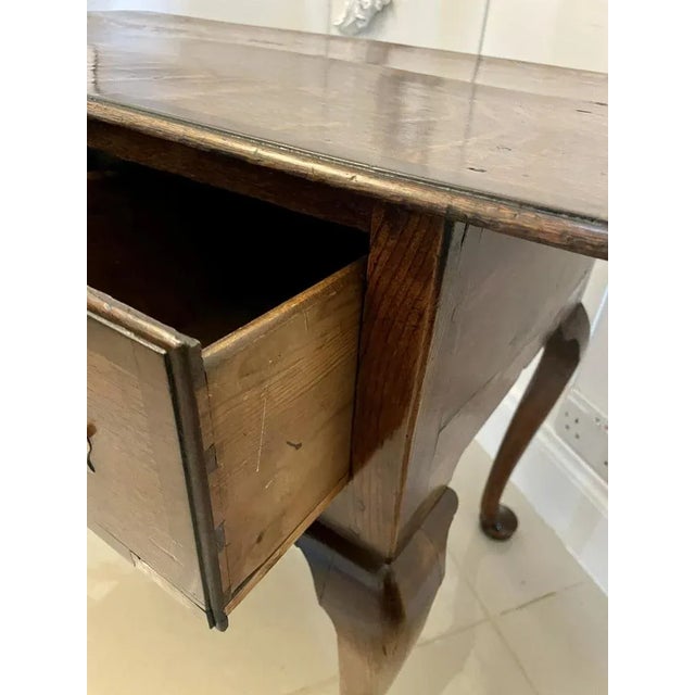 Antique George III Oak Lowboy For Sale - Image 9 of 14
