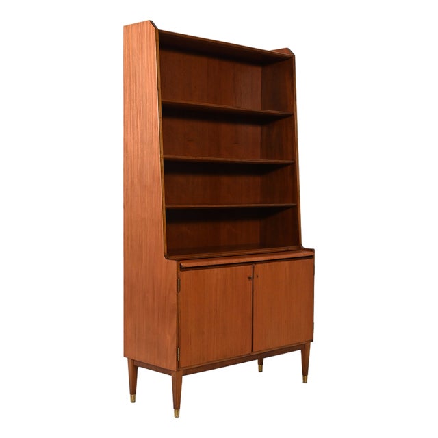 Vintage Bookcase with Pull-Out Desk from Bodafors, 1950s For Sale