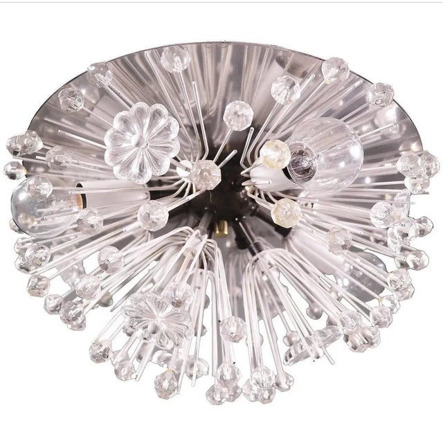 Sputnik Chandelier in Crystal & Chrome in the style of Emil Stejnar for Rupert Nikoll, Austria, 1950 For Sale - Image 10 of 10