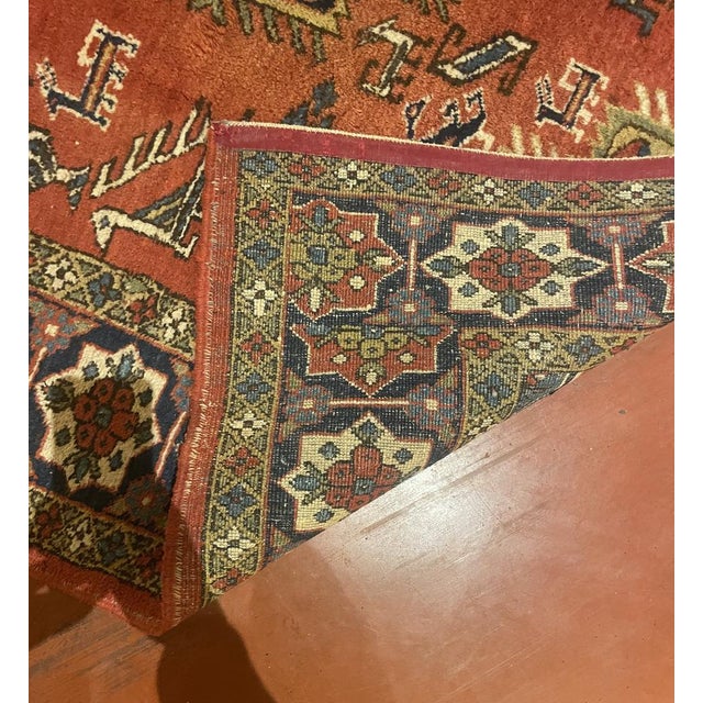 Middle Eastern Rug with Red Decor For Sale - Image 4 of 10