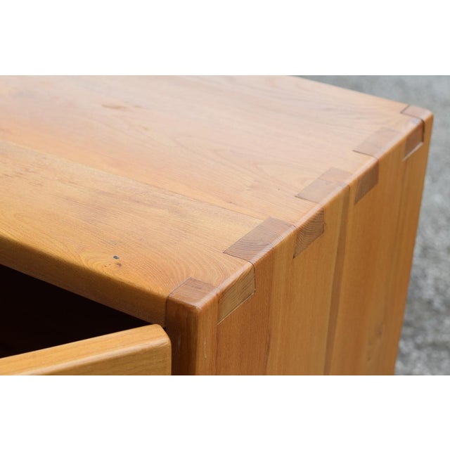 Tan 2-Door Elm Sideboard by Maison Regain, France, 1960s For Sale - Image 8 of 14