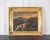 With a richly carved antique frame. Superb oil on canvas depicting a pointing dog (English Setter type) in a hunting...