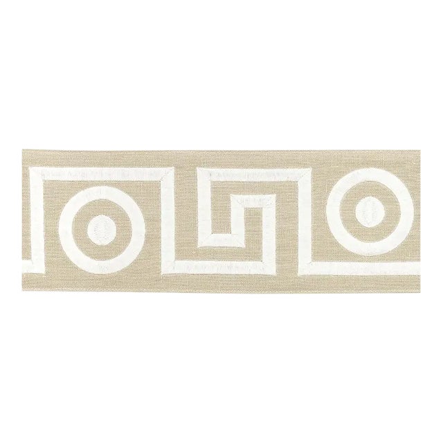 Schumacher X Mary McDonald Plato Tape Trim in Neutral For Sale